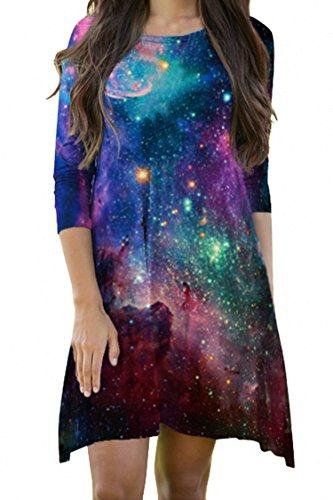 galaxy cocktail dress