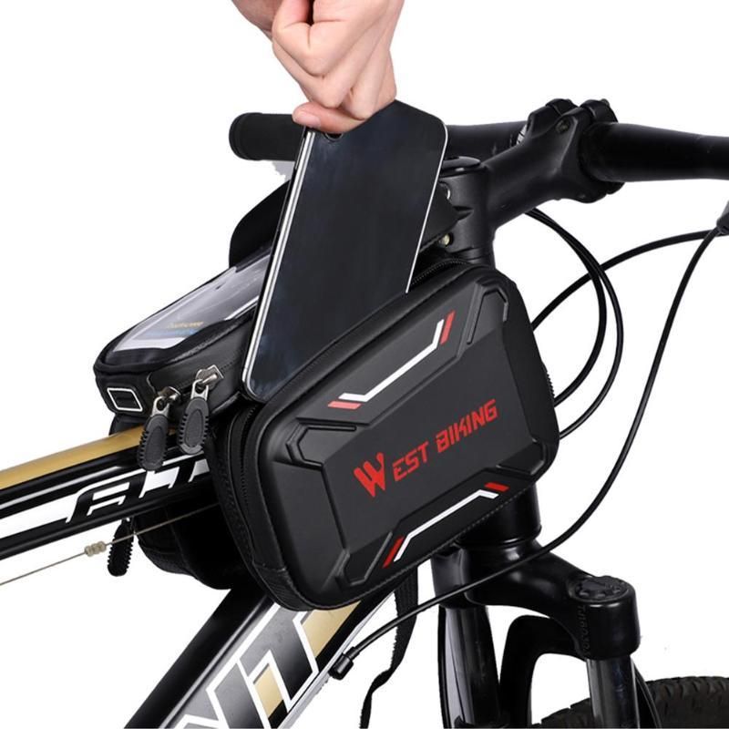 Bike Handlebar Bag Bicycle Front Cell Phone Holder Case MTB Cycle Accessories