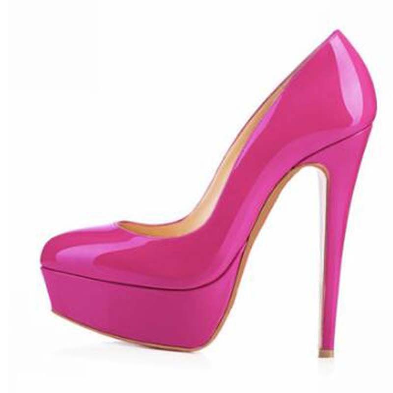 red bottom platform shoes