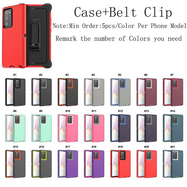 Case + Belt Couleurs Remarque Clip