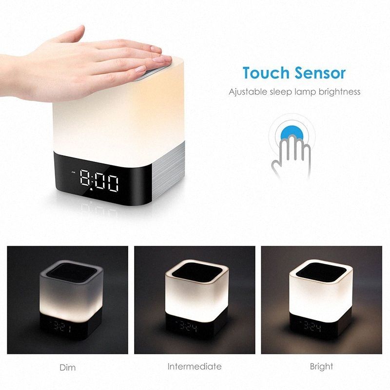 bedside lamp and clock