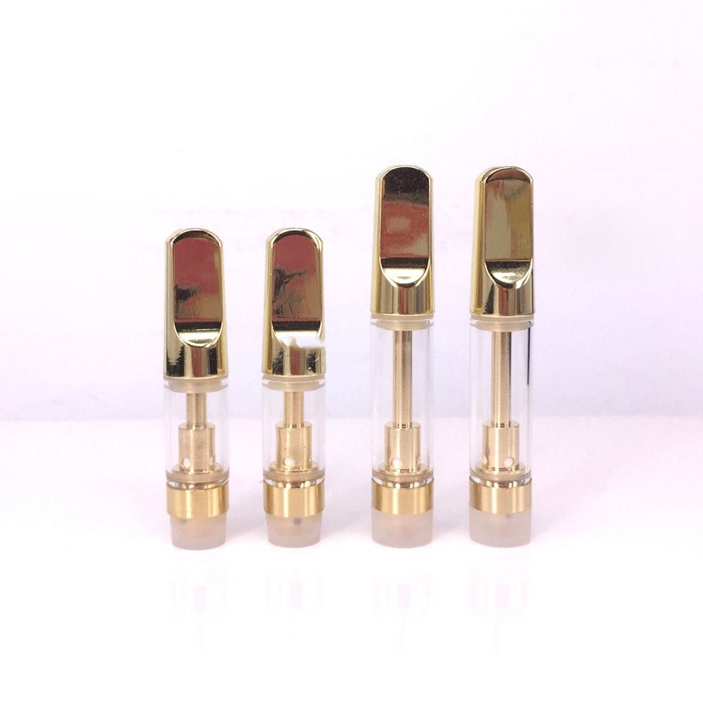 Ald Ac1003 Cartridges 0 5ml 1 0ml Full Gram Silver Gold Horizontal Ceramic Cell Coils Vape Pen Ikrusher Logo Glass Tank Thick Oil Wax Atomizers E Cigs Vapor