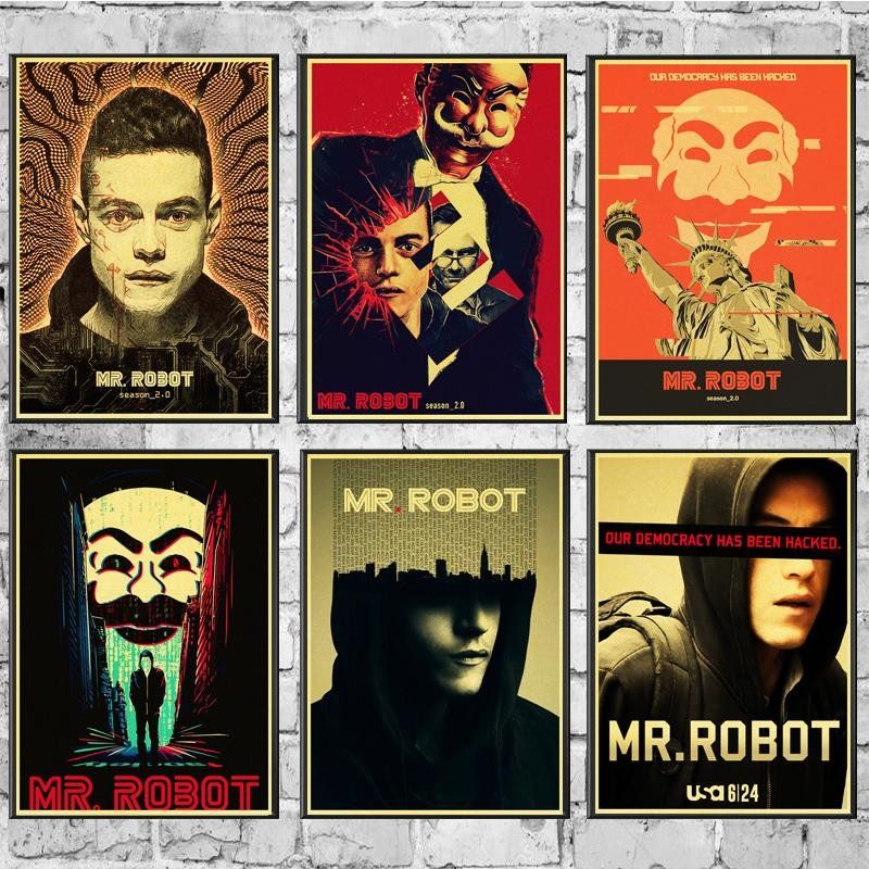 2020 Mr Robot Wall Stickers Vintage Poster Prints High Quality For Living Room Home Decor 0zyj From Walmarts 22 92 Dhgate Com