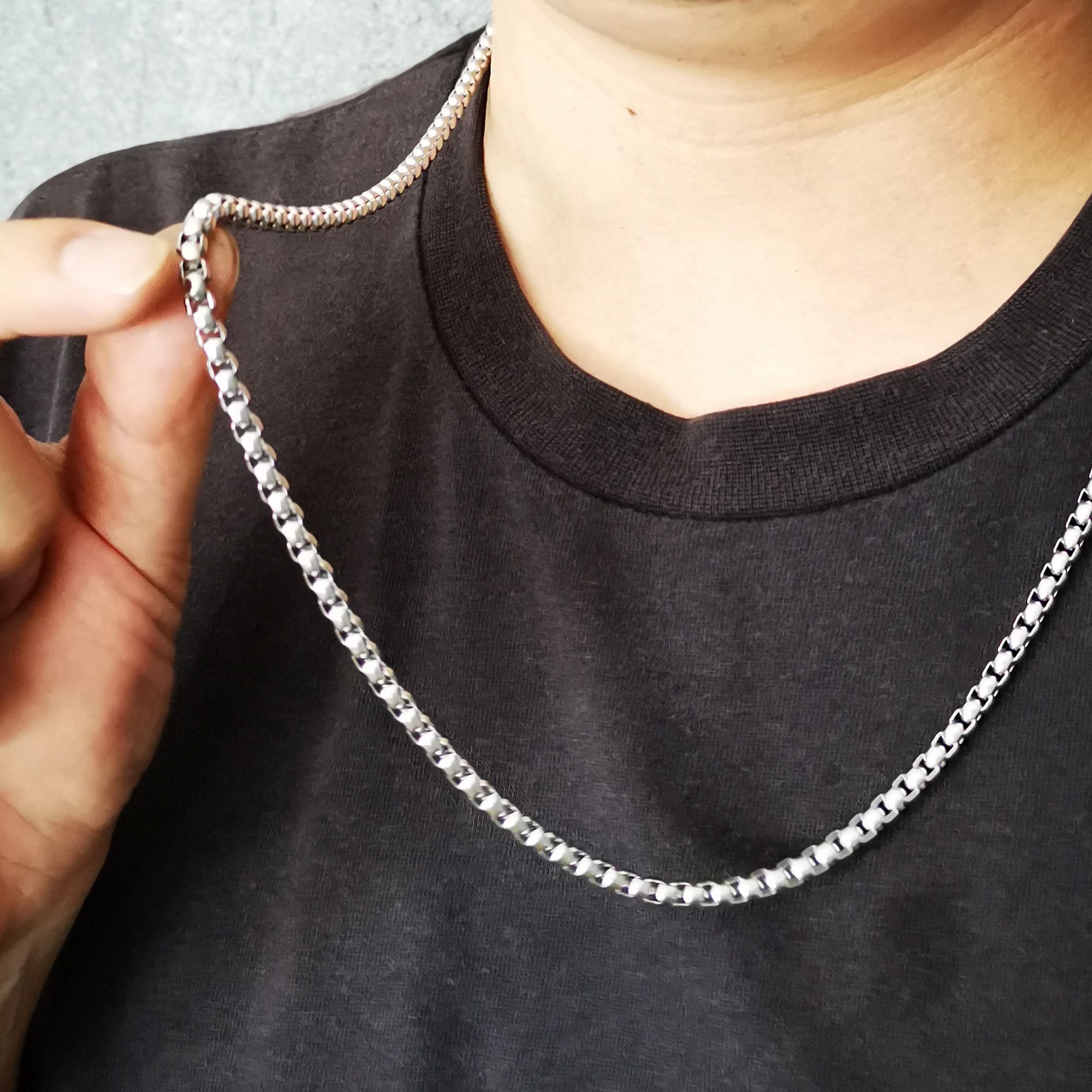 For Mens Holiday Gifts Silver Stainless 