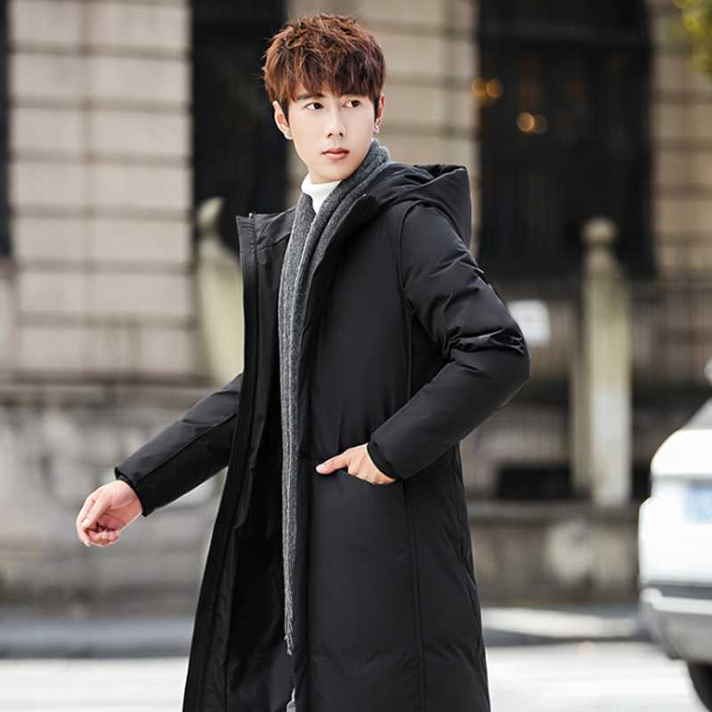 Korean Men Down Jacket Winter Warm Mid 