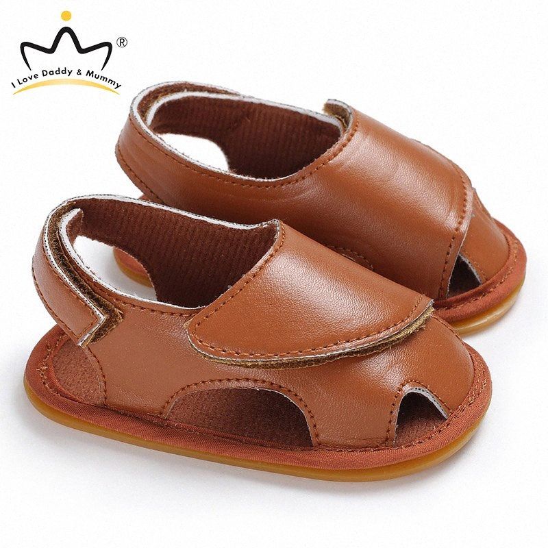 Compra Verano Nuevas Sandalias Del Bebé Sólido Cuero Color PU Suave  Muchacha Del Bebé De Las Sandalias Del Resbalón No Suela De Goma Zapatos  Del Niño Zapatos Para Los Niños Pequeños Che