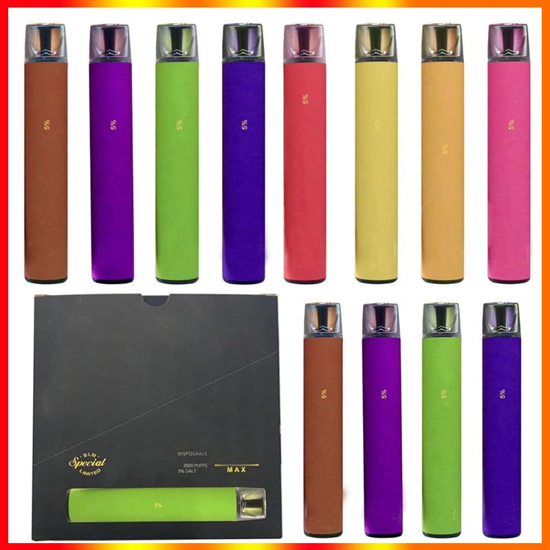 NEW 2000 Puff Disposable Vape Pen Device BLM Special Limited Empty Pod