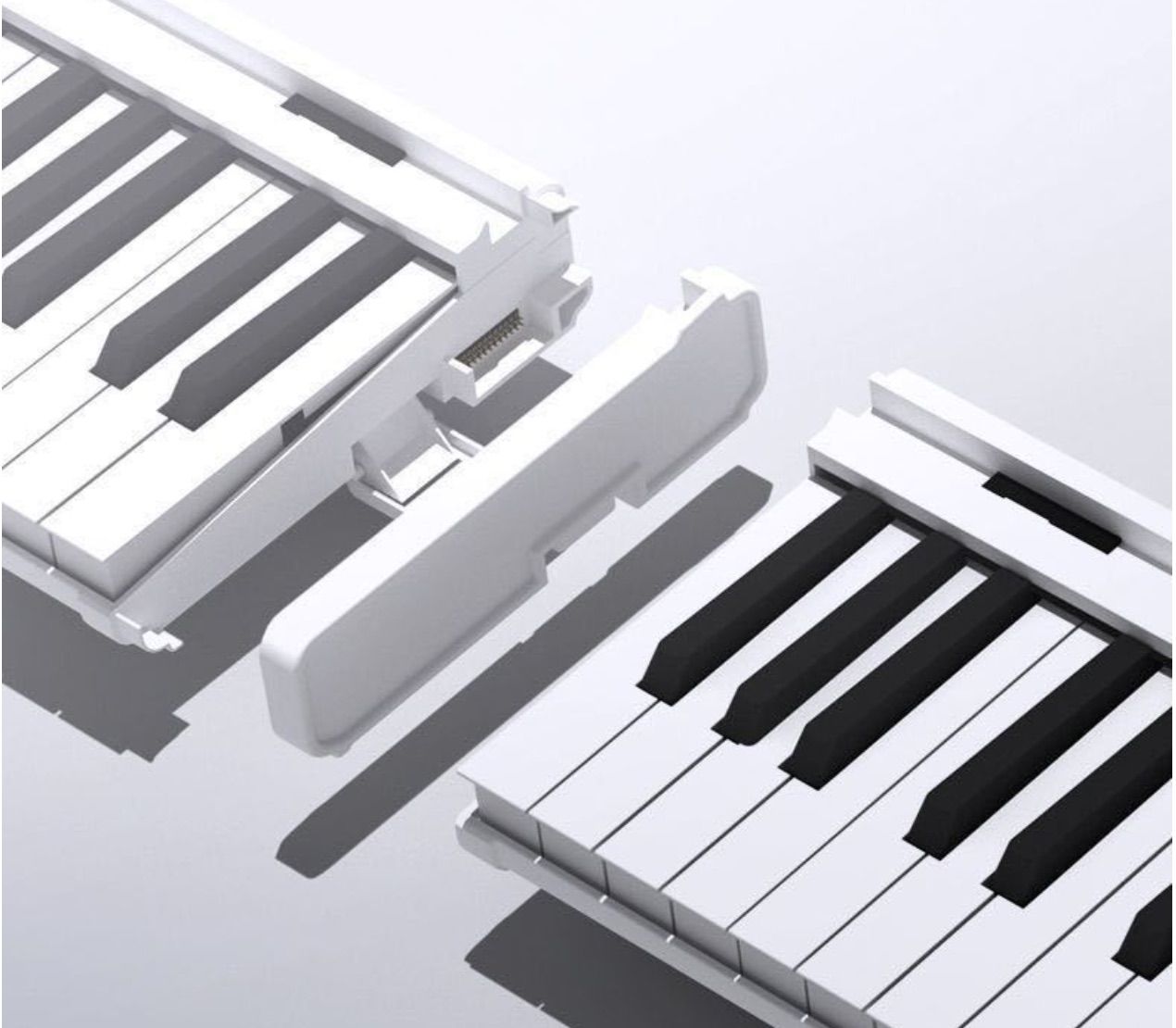 Piano digital multifuncional portátil para estudantes, 88 teclas, teclado  eletrônico dobrável, instrumento musical para crianças, 88