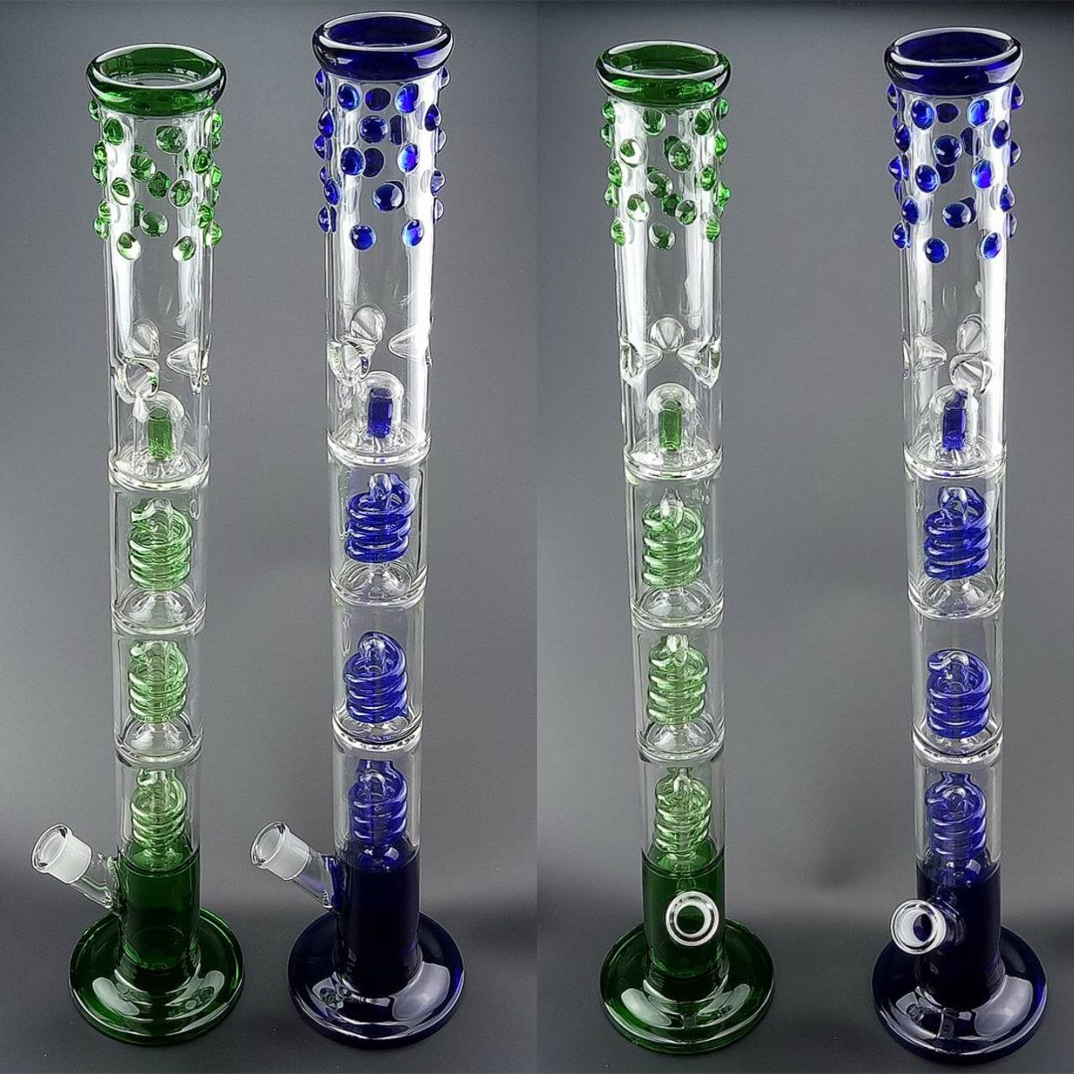 2021 2020 Slender Glass Water Bongs Splash Guard Water Bongs With