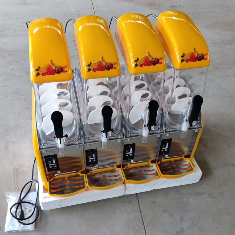 Snow Melting Machine 220V Electric Four Cylind Slush Machines Cold