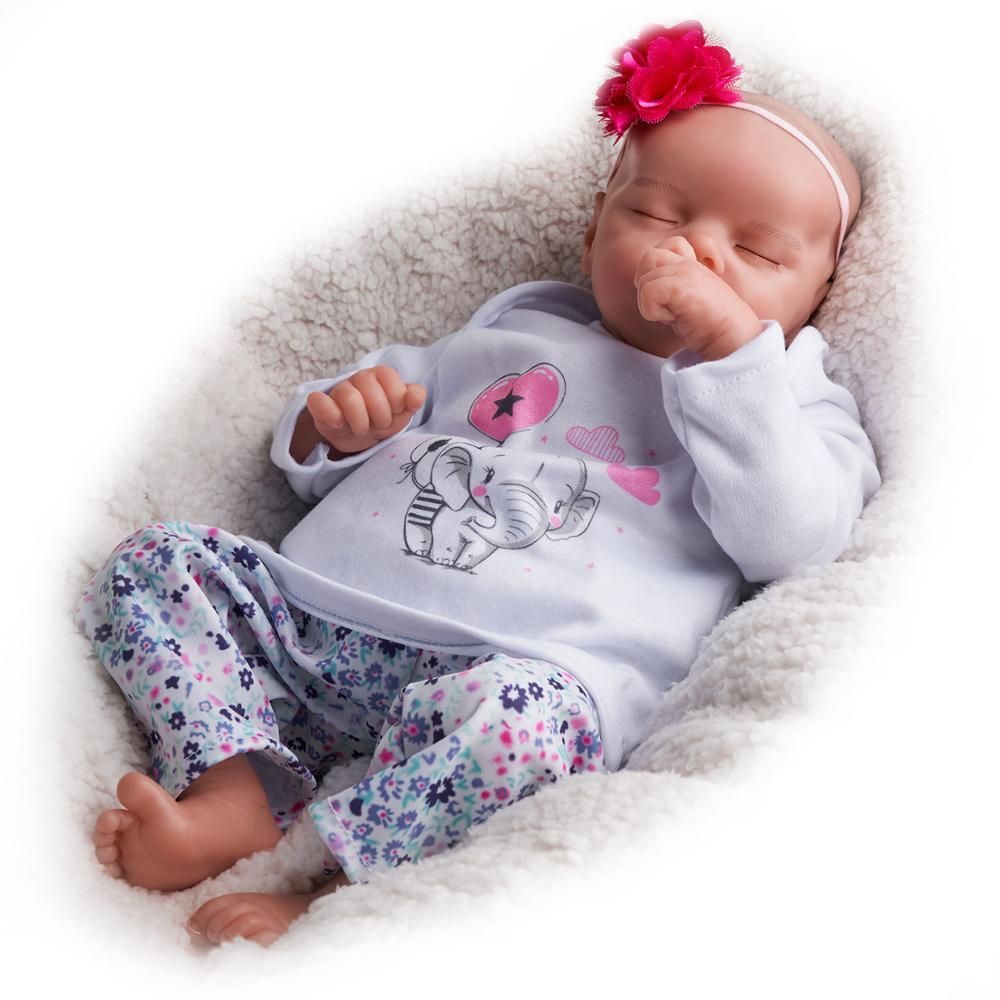 reborn baby girl eyes closed