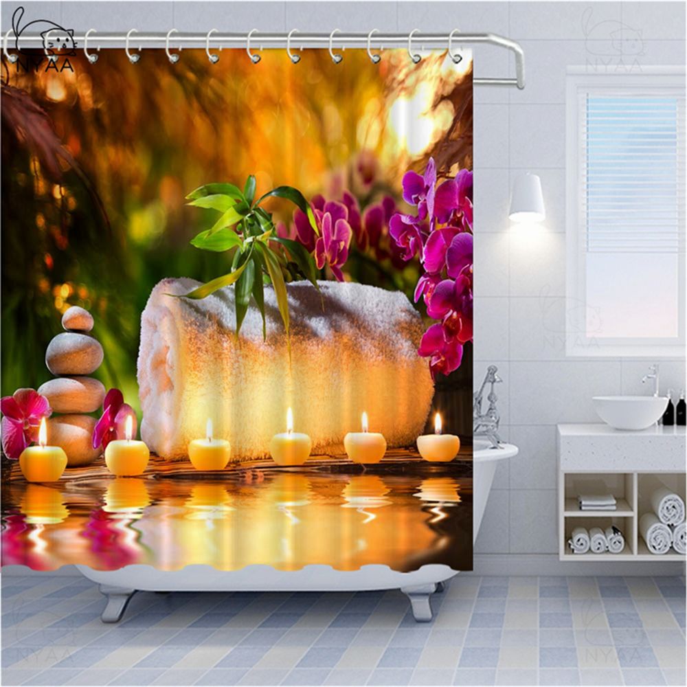 21 Bestory Zen Stone Bathroom Curtains Waterproof Polyester Polyester Bathtub Shower Curtains Bamboo Illustration Home Bath Curtain Decor Gift From Bestory 16 65 Dhgate Com