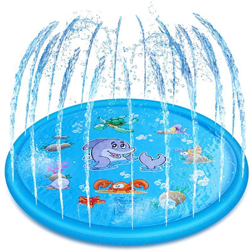 Almohadilla de PVC Inflable Niños Redondo Agua Césped Al Aire Libre Mat Almohadilla de PVC Inflable Niños Redondo Agua Césped Al Aire Libre Mat