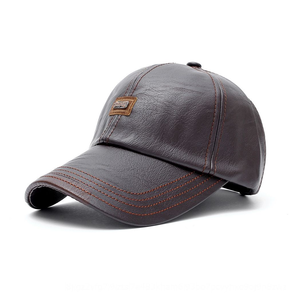 leather baseball caps fitted