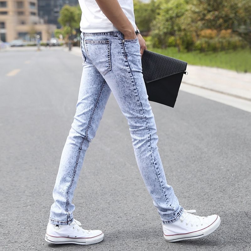 Grosshandel Jeans Korean Enge Jeans Enge Hosen Fruhling Und Sommer Herren Stretch Leggings Bai Xuehua Leggings Teenager Lange Hosen Von Happy Products 18 22 Auf De Dhgate Com Dhgate