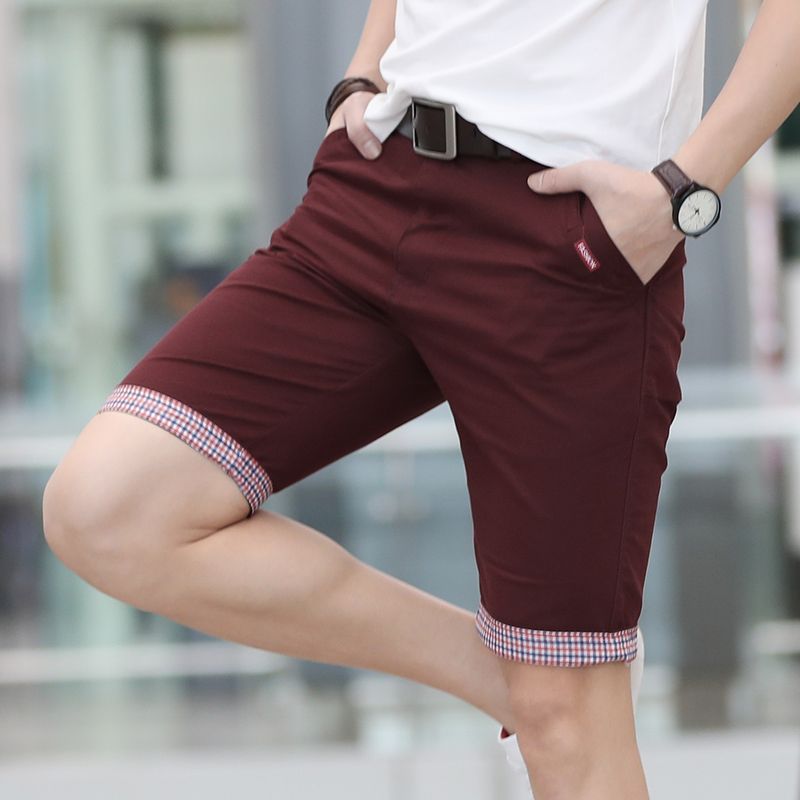 Pantalones cortos de verano hombres de algodón de algodón hombre de masculino formal cómodo