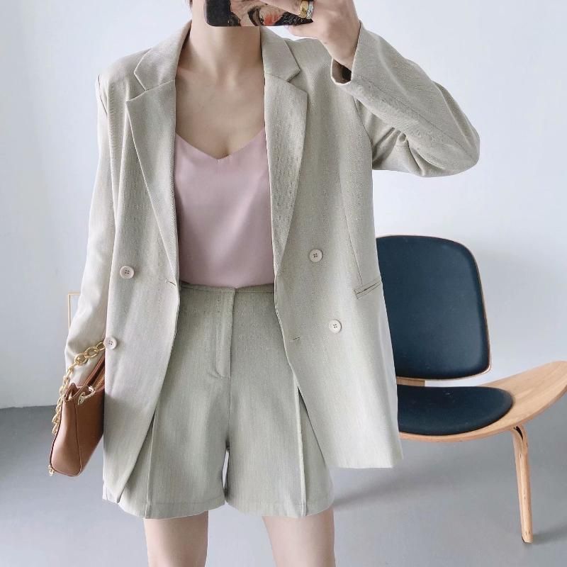 casual beige blazer