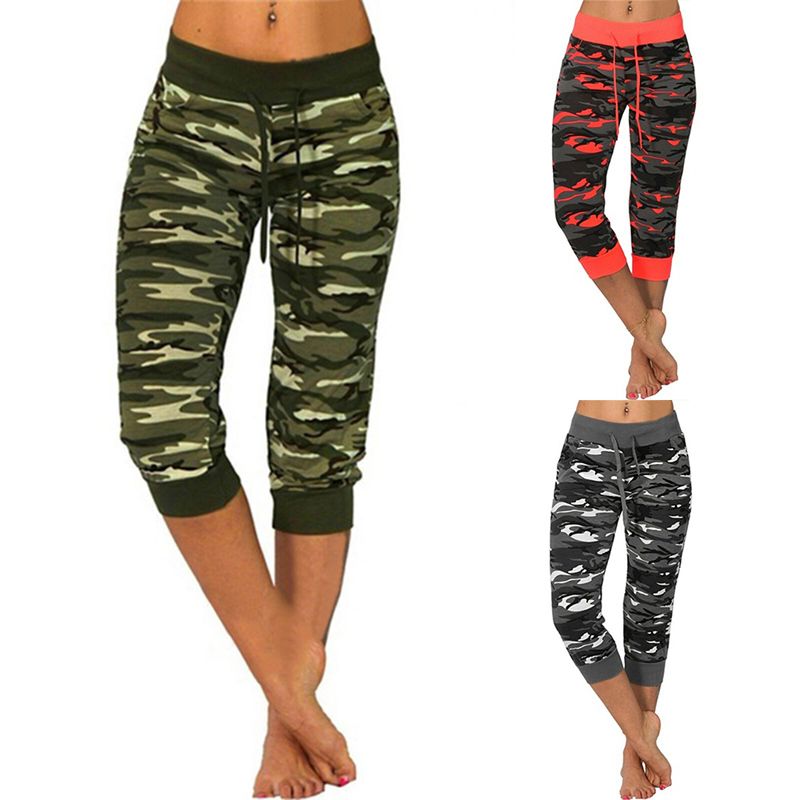 camo skinny joggers womens