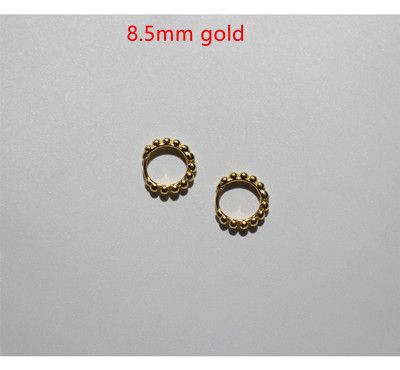 1 paire 8.5mm d'or