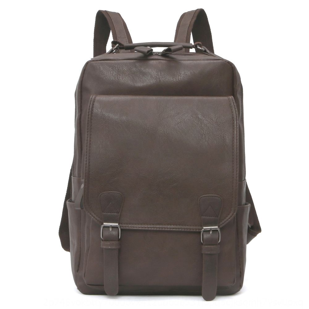 leather computer backpack mens