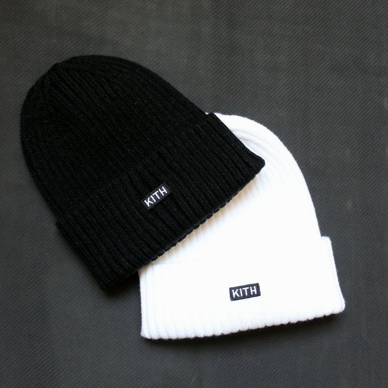 Kith Beanie Caps Knitted Cashmere Warm 