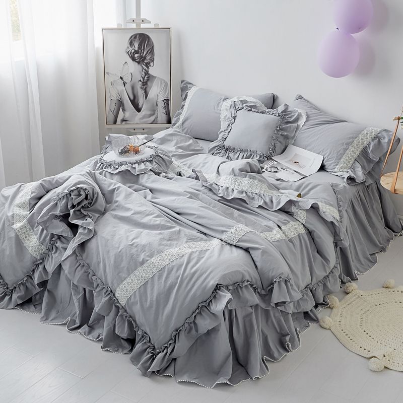 girls grey bed