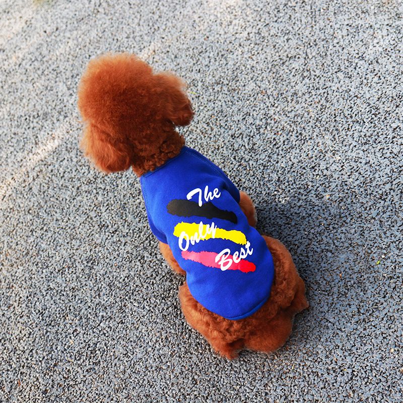 puppy chinese print round neck sweatshirt