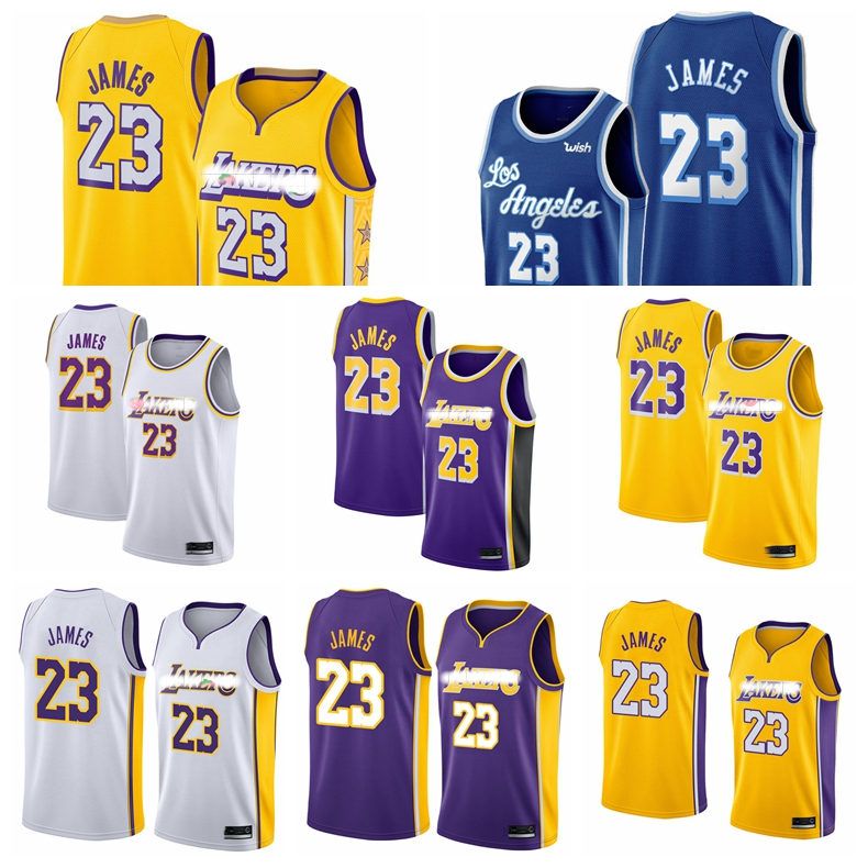 Lebron James Los Angeles Lakers Men 2019 20 Swingman Basketball Jersey Gold Icon Edition 100 Stitched