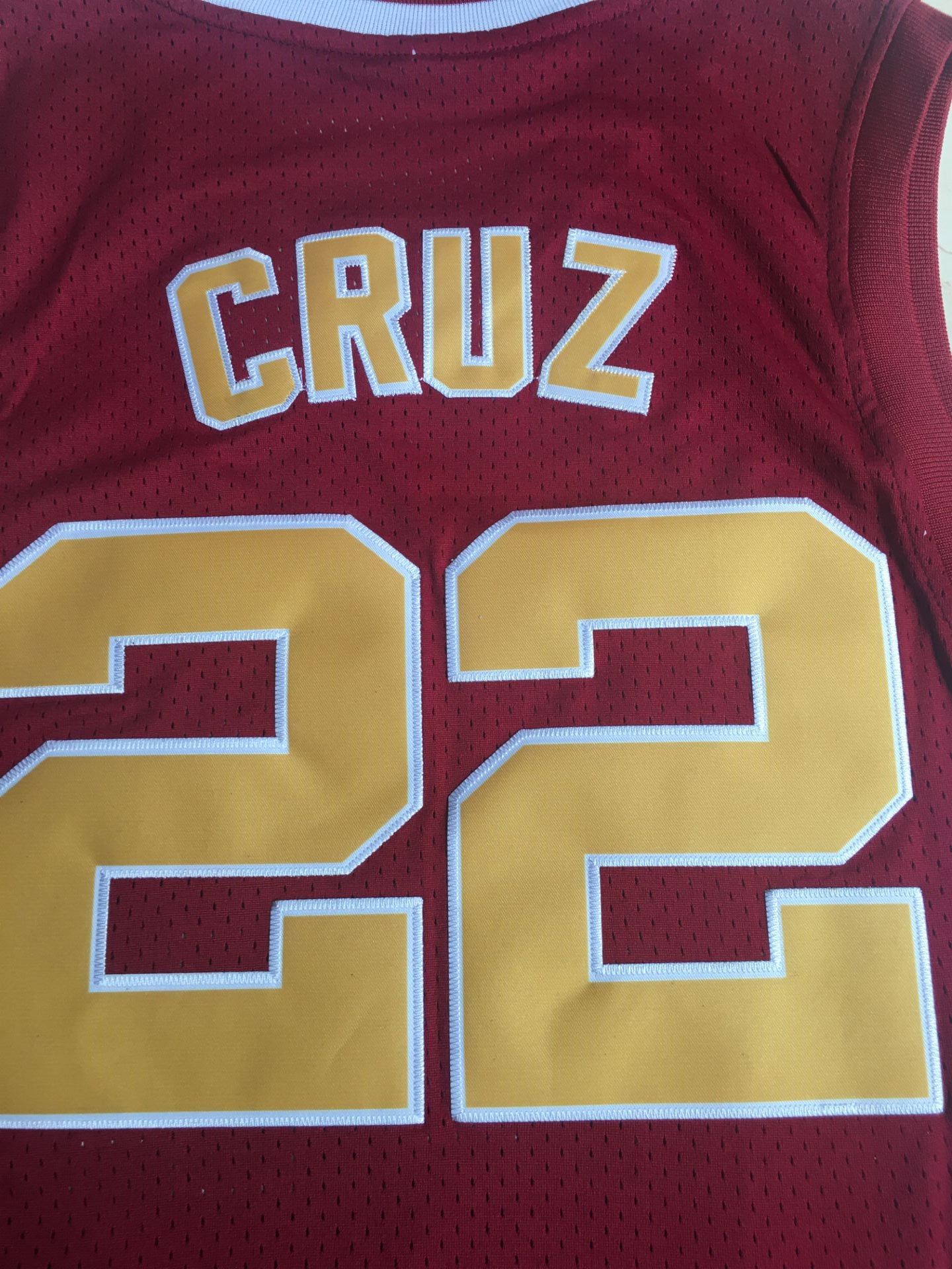 Movie Timo Cruz #22 Richmond Oilers Basketball Jersey No Name All Sewn Coach