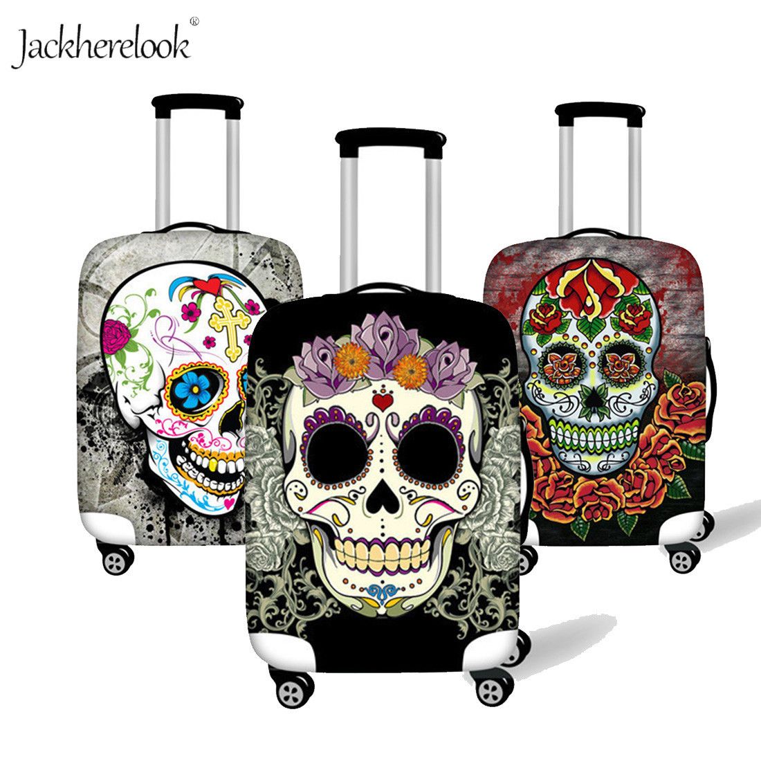 sugar skull luggage