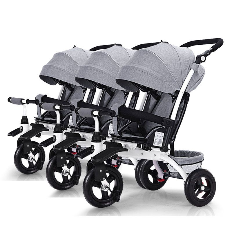 3 child stroller