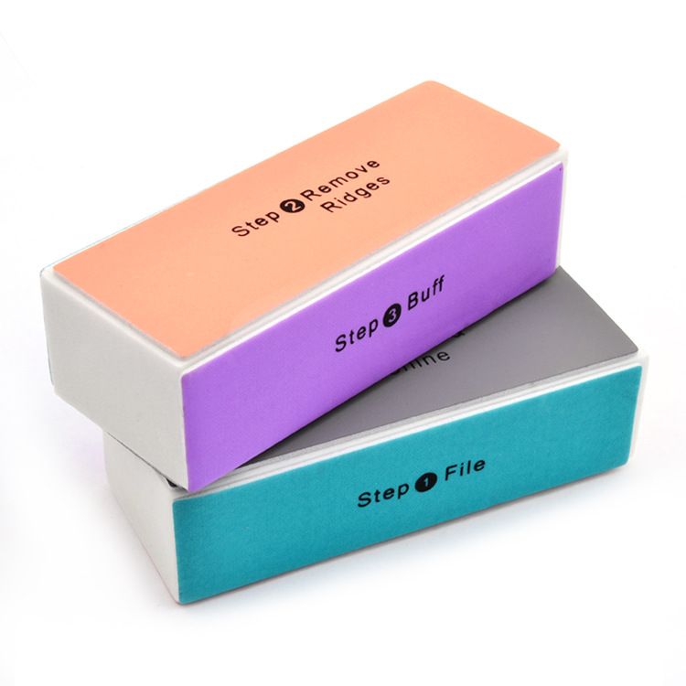 4 Way Sponge Square Mini Nail Buffer Block 4 Side File Remove Ridges