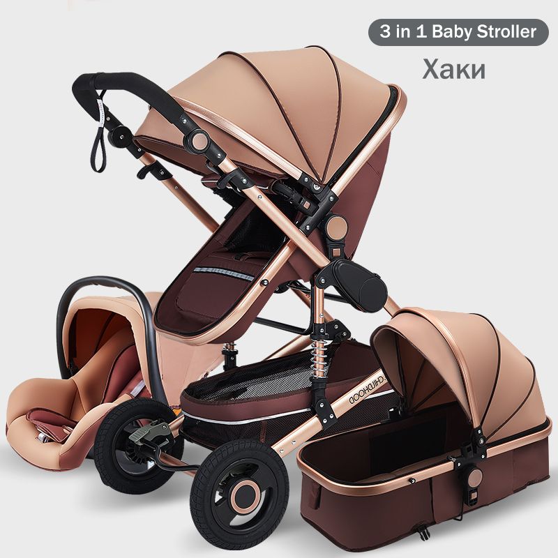 gold baby stroller