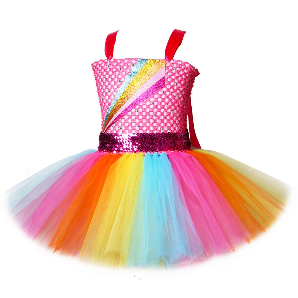 jojo siwa rainbow tutu dress