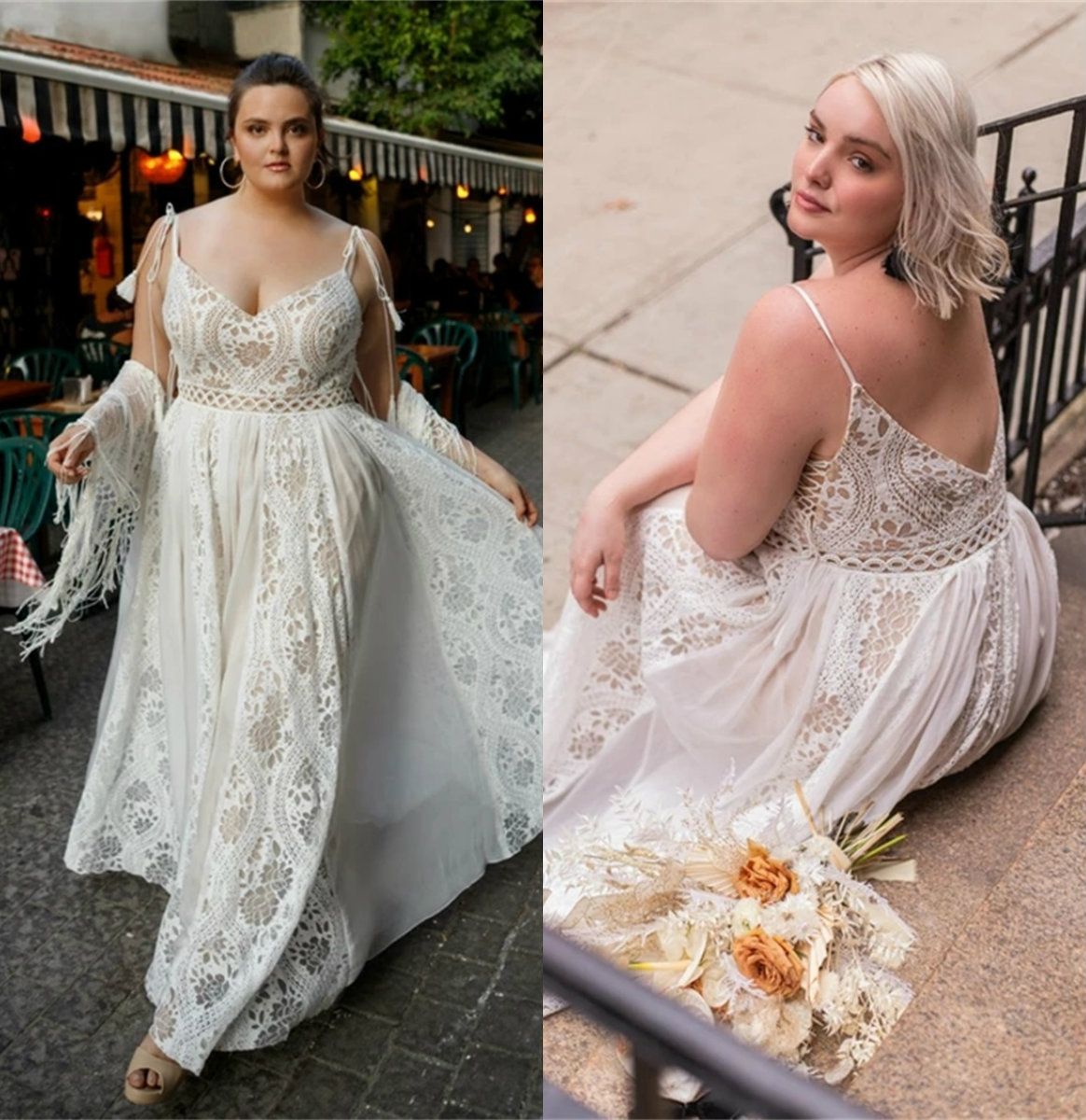 Discount 2020 Rish Bridal Plus Size Wedding Dresses A Line Lace