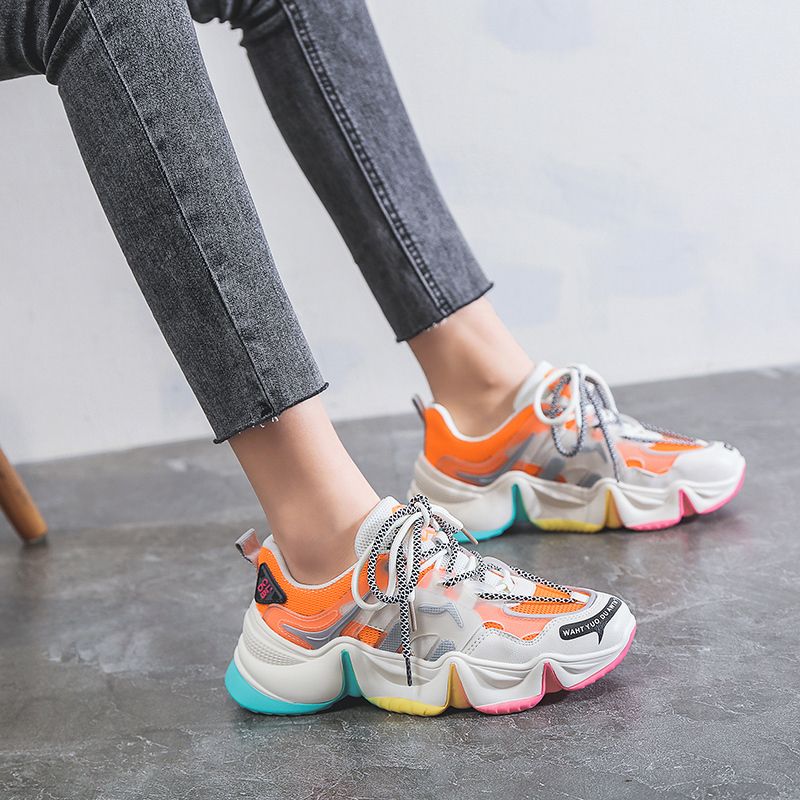 colorful chunky sneakers