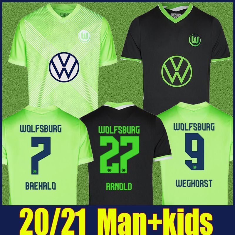 2021 Vfl Wolfsburg Soccer Jerseys Home Away Man Kids Kit 20 21 Brooks Brekalo Roussillon Weghorst Football Jersey Klaus Xaver Pongracic Arnold Shirts Camiseta De Futbol From Adam Athletic 14 18 Dhgate Com