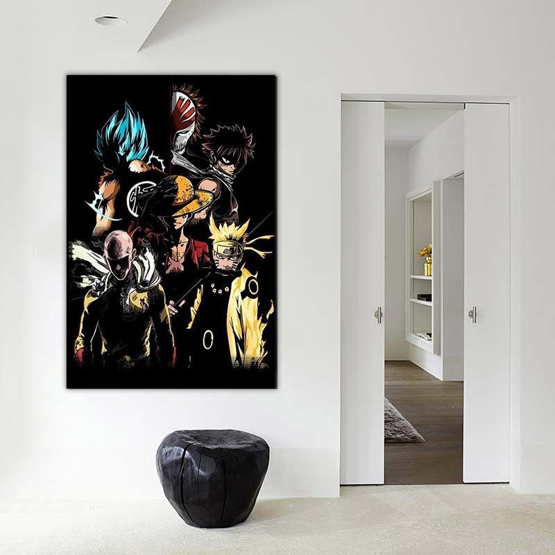 Goku Naruto Luffy Japan Anime Cartoon Characters Poster Canvas Painting Posters Prints Wall Art Picture Kids Room Decor Cuadros From Xu793737893, $ Goku Naruto Luffy Japan Anime Cartoon Characters Poster Canvas Painting Posters Prints Wall Art Picture Kids Room Decor Cuadros From Xu793737893, $