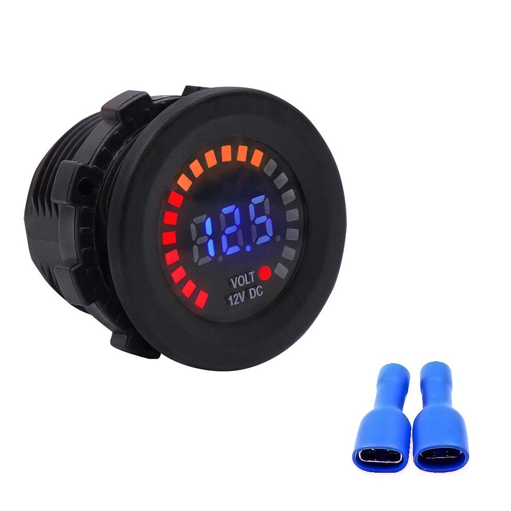 2021 New Waterproof 12V Car Voltmeter LED Digital Voltage Battery Meter