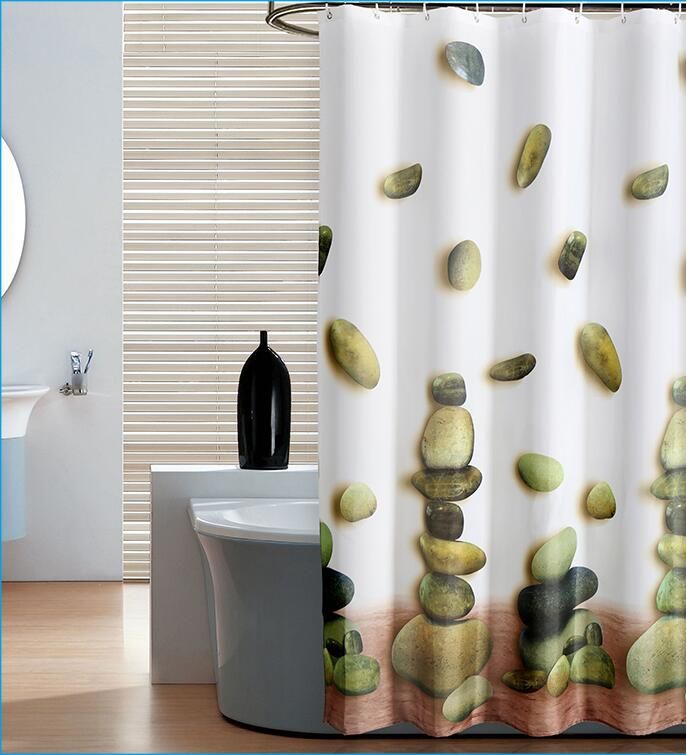 bathroom fabric shower curtains