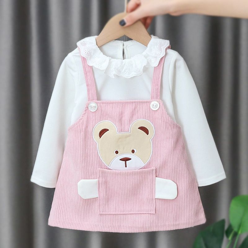 long sleeve newborn dress