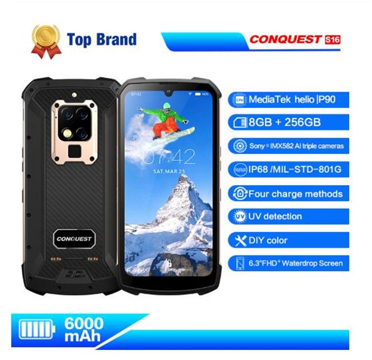 Best Global Version S16 IP68 Waterproof 4G Mobile Phone 6.3Screen
