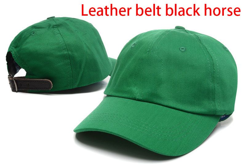 Verde com cinto de couro Cavalo preto