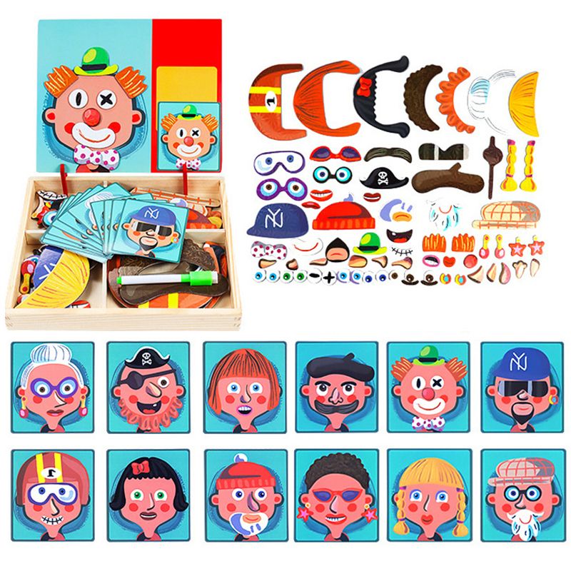 magnetic toy with face