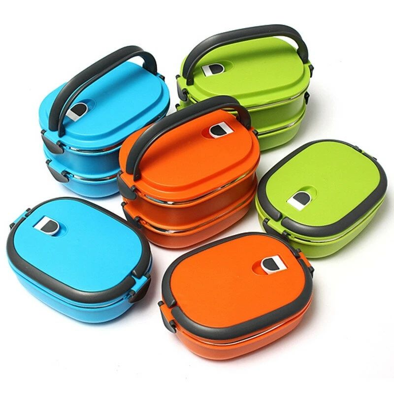 Vacuum Seal Stacking Insulated Lunch Box Stainless Steel Thermal