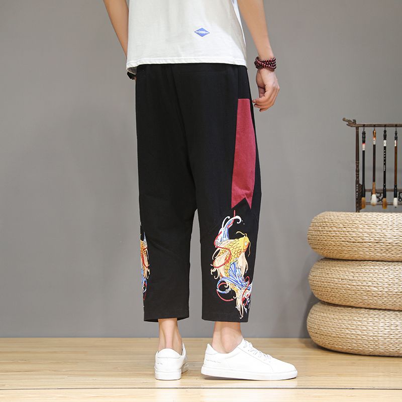 plus size linen joggers