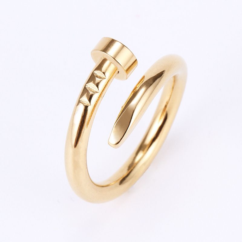 Nail Ring. Gold Without Diamond