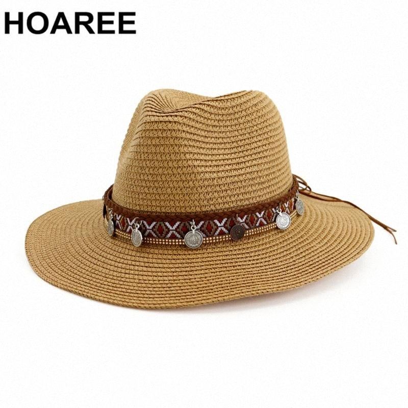 Panama Hat Straw Women Hat Beach SunHat Men British Trilby Chapeau Sombrero