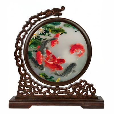Chinese Antique Home Decor Ornaments Double Suzhou Silk Threads Embroidery Patterms Decoration Wenge Frame Crafts Table Small Screen Gift Unique Novelty Items Unique Toys And Novelties From Highqualit02 198 46 Dhgate Com,Plastic Flower For Home Decoration