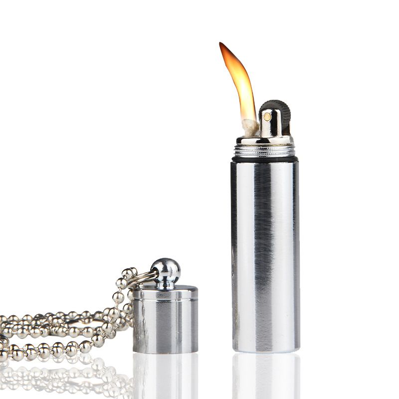 Cool Mini Lighter Survival Butane Torch Small Waterproof Lighters Kerosene Fluid 